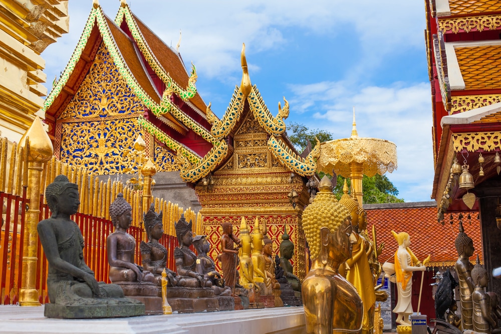 Magnifique temple à Chiang Mai