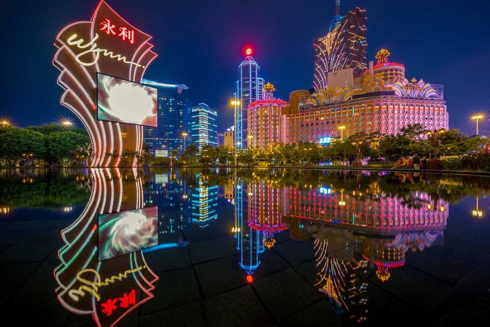 Vue de la nuit de Macao