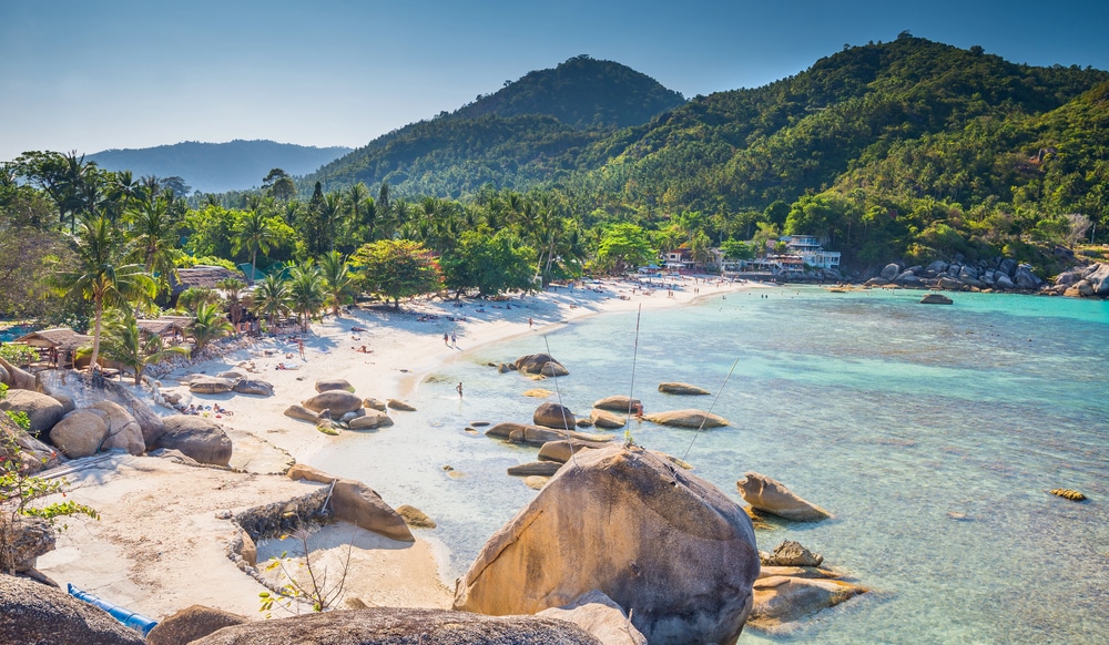 Plage de Crystal Beach à l'île de Koh Samui en Thaïlande
