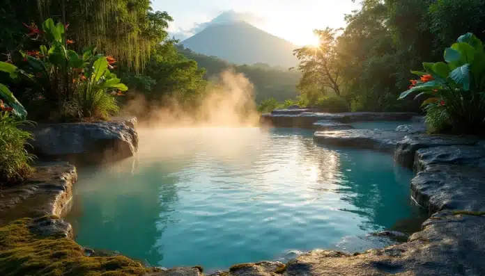Sources chaudes au Costa Rica