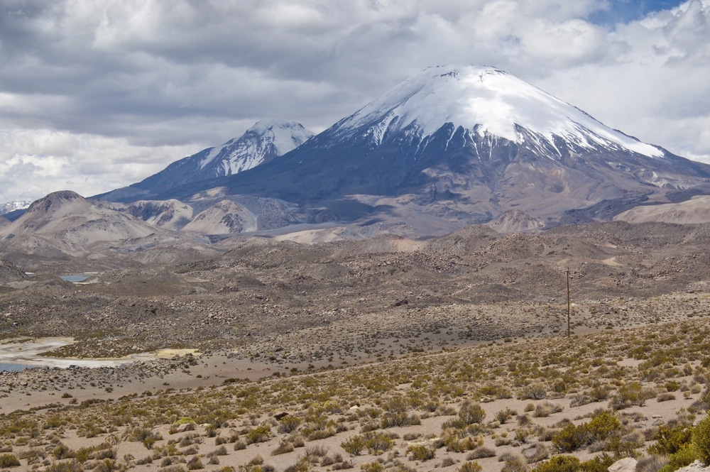 Volcan Parinacota dans le parc national de Lauca