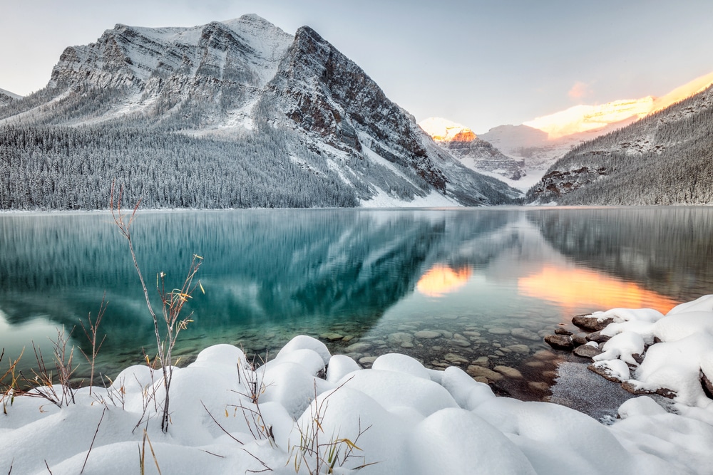 Levers de soleil au lac Moraine