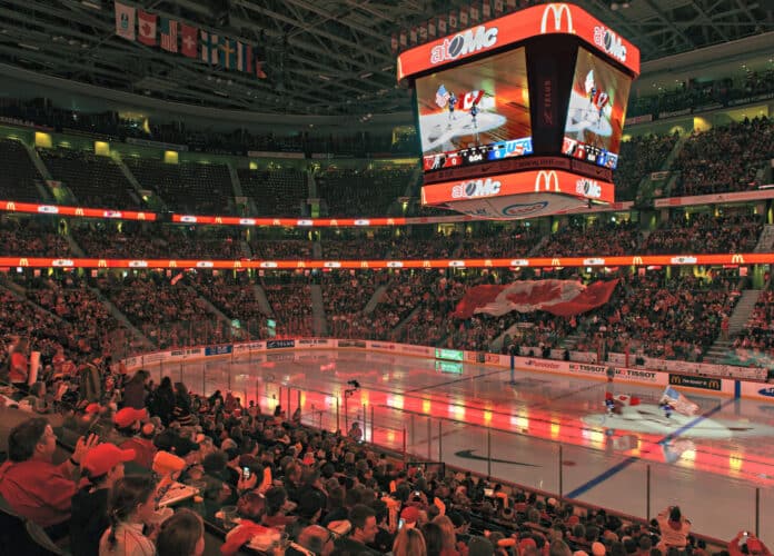 Match de NHL au Canada