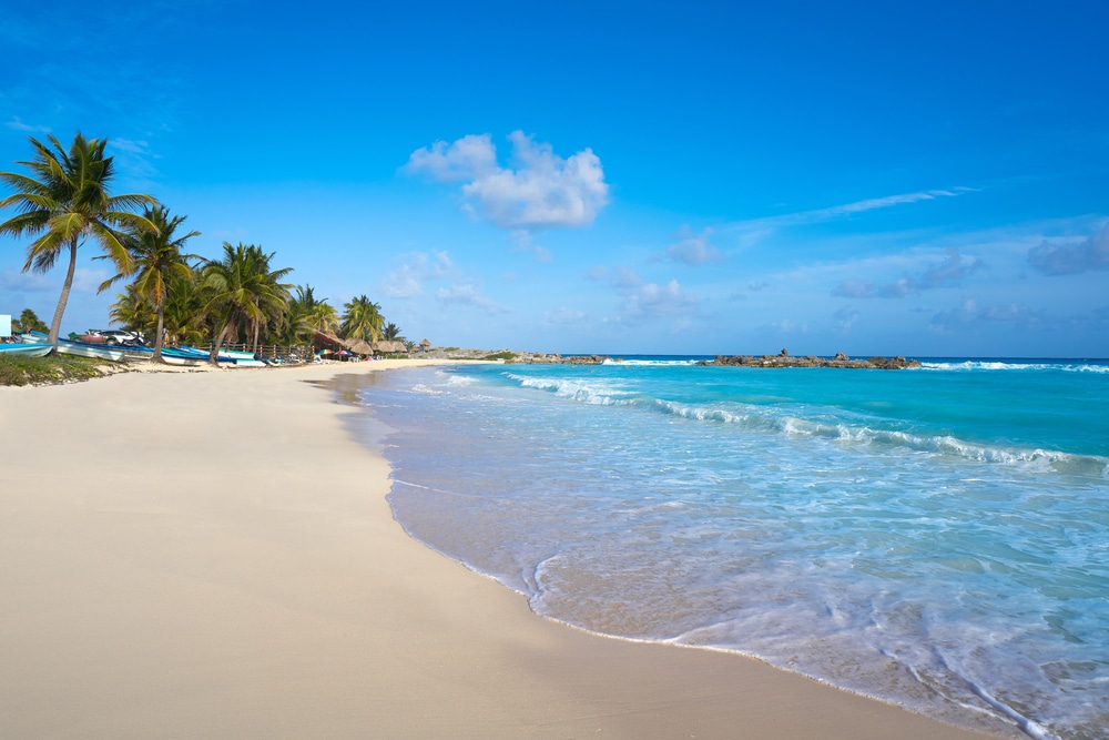 Plage de Chen Rio sur l'île de Cozumel au Mexique
